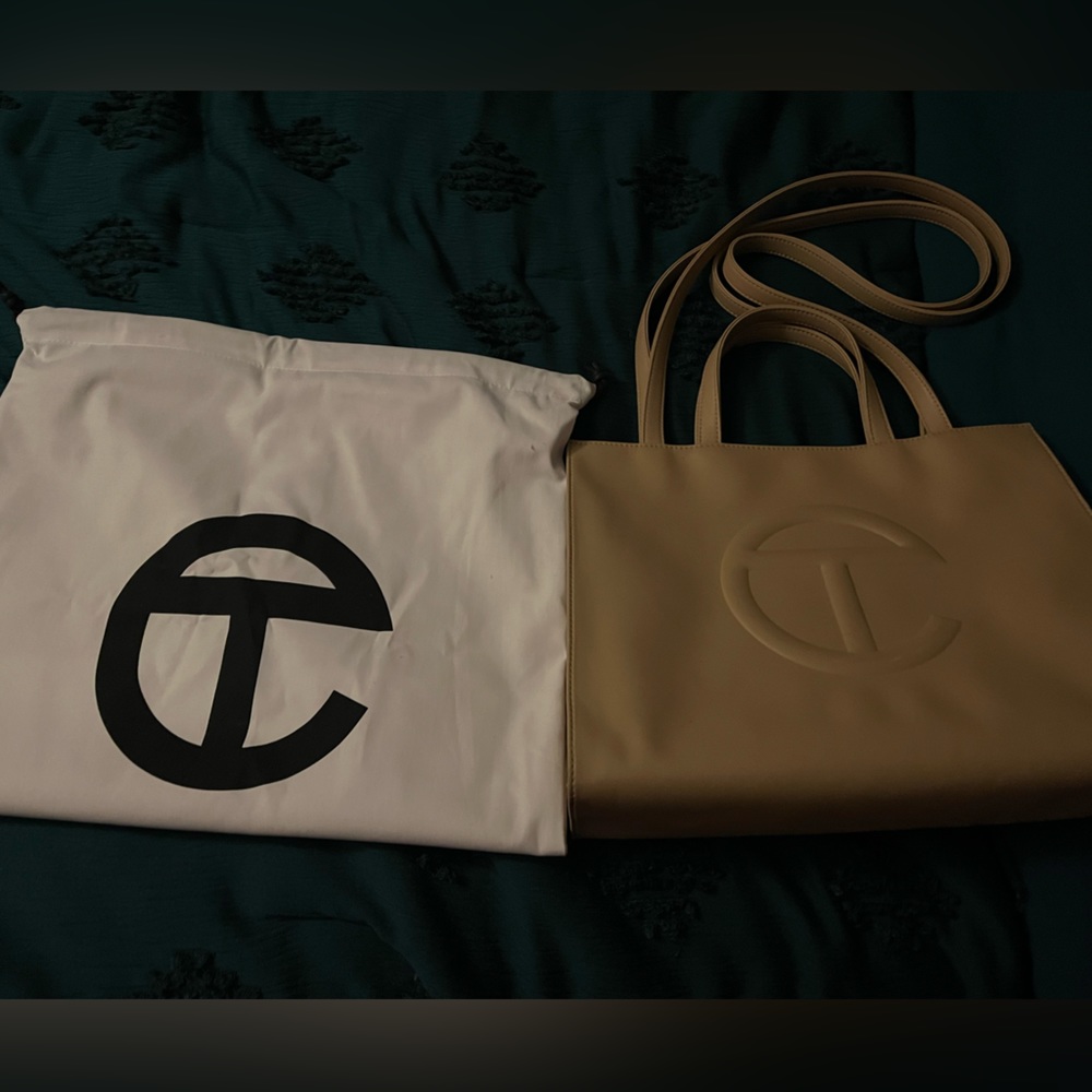 Telfar tan medium bag